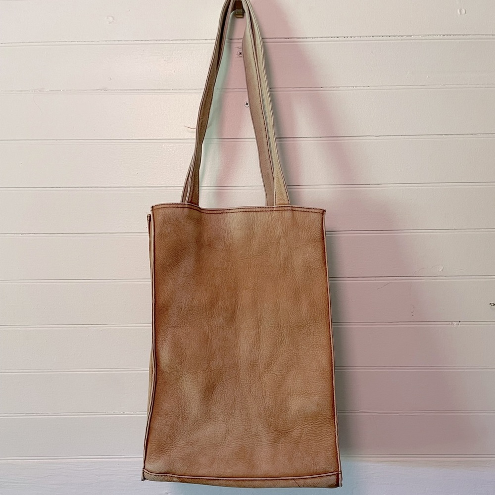 Vintage Worn Genuine Leather Bag/Purse
